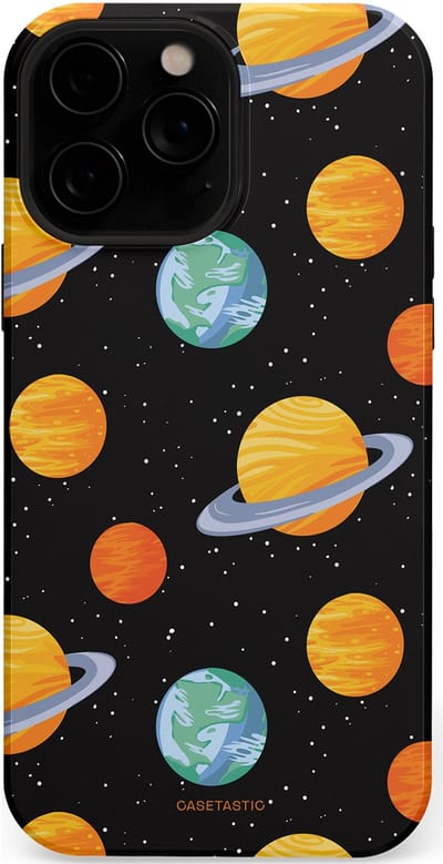 Casetastic Hoesje Geschikt voor Apple iPhone 13 Pro Magsafe - Stijlvolle Beschermende Duo-layer Case - Universum reis