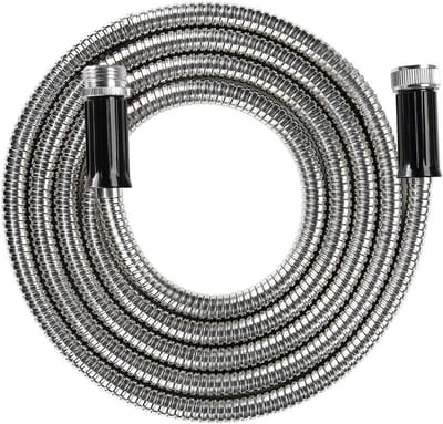 Metalen Tuinslang - Rv Waterslang - Buiten Water Geven - Scheur- en Klitbestendig - 10 Voet - Roestvrij Staal