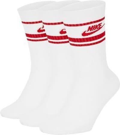 Nike Everyday Essential Crew Stripes sportsokken wit