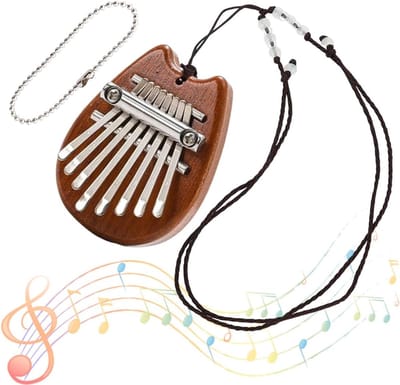 Kalimba Duimpiano - Mini Muziekdoos - Muziek Leren Spelen - 8 Roestvrijstalen Toetsen - 10 x 5 x 1 cm