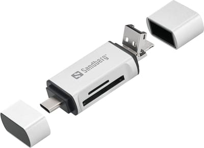 Sandberg - 136-28 - Card Reader USB-C+USB+MicroUSB