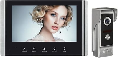 Videodeurbel Camera - Slimme WiFi Camera - Veiligheid Thuis - Tweeweg Audio - 7 Inch Scherm - Zwart