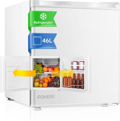 Mini-koelkast met IJsbad en Temperatuurregeling - 46L Energiezuinig en Stil - Ideaal voor Keuken en Kantoor