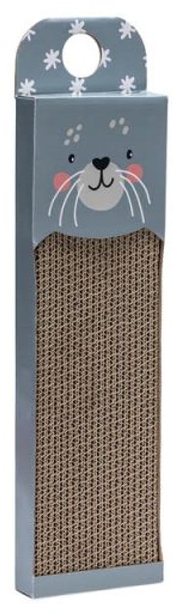 Krabplank Zeehond - Blauw - 45 x 13 x 2 cm - Beeztees - Met Catnip