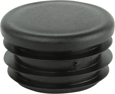 Ronde lamella plugs buiskappen 19 mm - 5 stuks - zwart