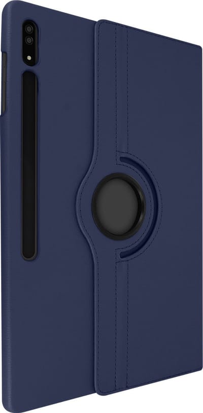 Avizar Integrale Hoes Geschikt voor Samsung Galaxy Tab S8 Ultra met 360° Draaibare Standaard, Nachtblauw