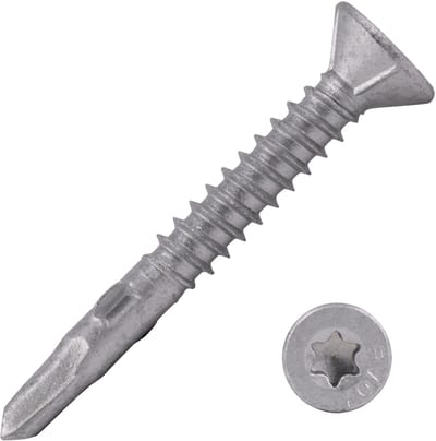 Wovar Vleugelteks schroeven Verzinkt Torx | 4.8 x 38 mm | Torx 25 | Doos 200 stuks