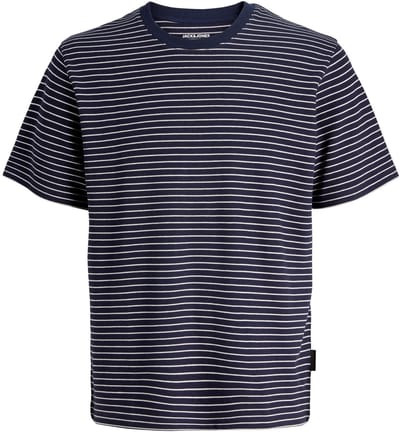 JACK&JONES - JJEDOVER STRIPED TEE SS CREW NECK SN - Heren - T-shirts