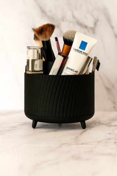 Make up kwasten houder - Uitneembare inzet - 5 compartimenten - Make up organizer -Make up kwasten organizer-kwasten opberger-trendy-kwasten houder