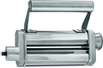 Pastamaker Rol met 9 Niveaus - Pastaroller Deegroller - Zelfgemaakte Pasta - Cromargan All-metal - 140mm Breedte - Zilverkleurig