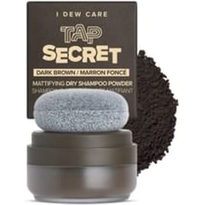 I DEW CARE - Tap Secret Mattifying Dry Shampoo Powder - 4 Colors Dark Brown