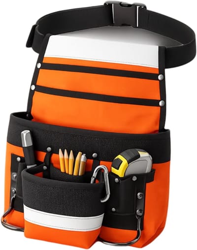 Lomera Gereedschapsholster - Gereedschapshouder Riem - Gereedschapsholster Riem - Gereedschapsriem - Gereedschapsgordel - Gereedschapsgordel met Holsters - Gereedschapsriem met Holster - Reflecterende Gereedschapsriem