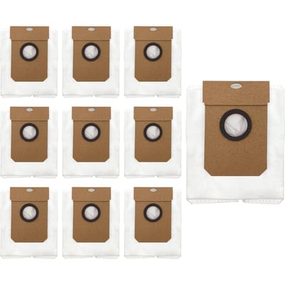 10 stofzuigerzakken compatibel met Cecotec Conga 13090 11090 robotaccessoires, Conga reserveonderdelen, stofzak, stofzuigerfilters, verbruiksartikelen, robotcartridge, onderdelen voor automatische
