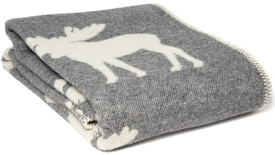 WOOOL Wollen Deken - DEER (Grijs) - 130x200cm - Omkeerbaar
