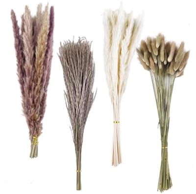 Droogboeket van Pampasgras - Tafeldecoratie, Boho Decor, Gedroogde Bloemen voor Bruiloften en Feesten