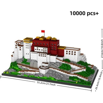 Hoge Kwaliteit 10000 Stuks Bouwstenen Hoge Kwaliteit Potala Hoge Kwaliteit Paleis Hoge Kwaliteit 3D Hoge Kwaliteit Plastic Bouwset Bouwen
