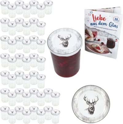 Set van 50 bekers 435 ml To 82 Alois Hirsch deksel incl. receptenboekje
