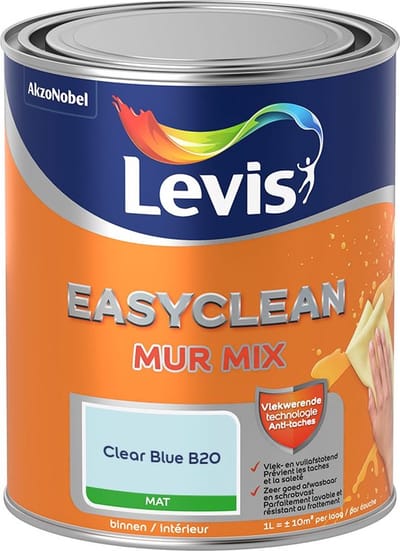 Levis - Easyclean Mur Mat Mix - Clear Blue B20 - Mengverf - 1 L