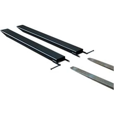 Vorkverlenging voor transportwerktuigen, open uitvoering, L 1800 x B 100 x 40 mm, zwart