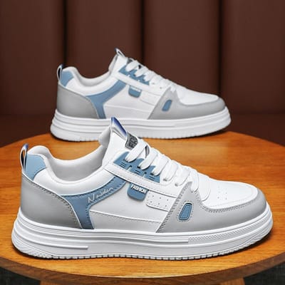 Herenschoenen Mode Campusstijl Veelzijdig Zachtzool Casual Schoenen Ademend Antislip Comfort Sneakers Zapatos Para Hombre 44 gray