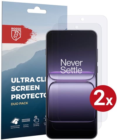 Rosso Screen Protector Geschikt voor Xiaomi Poco F7 | Ultra Clear Duo Pack | TPU Folie | Case Friendly Beschermfolie | 2 Stuks