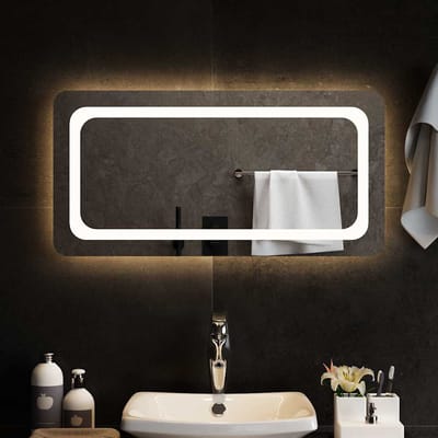 vidaXL - Badkamerspiegel - LED - 80x40 - cm