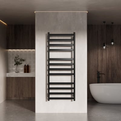 Oihpaw Elektrische Badkamer Radiator Elektrische Handdoekradiator Elektrische Badkamer Radiator De temperatuur kan worden aangepast (30-70°C) Handdoek Warmer