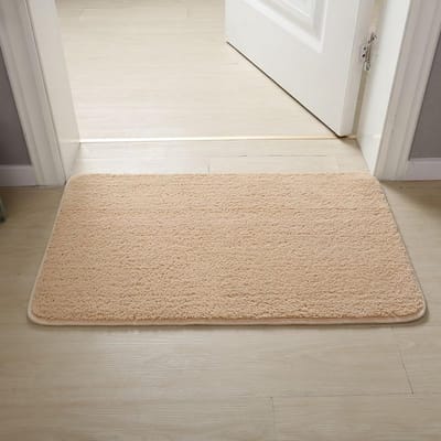 Badkamermatten - Zachte vloerkleden - Voeten droog houden - Antislip rubberen achterkant - 200 x 300 cm - Beige