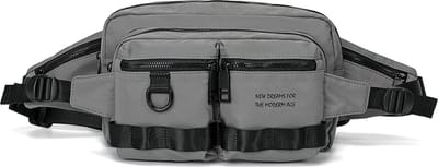 Gudika - Unisex - Heuptas - Crossbody tas - Dames Tas - Telefoontasje - Buideltas - Schoudertas - Heren Tas - Tasje - Reistas - Grijs