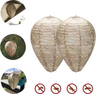 Wespennest Dummy - Wespenverjager - Waspinator - Wespenverschrikker - Wespen Verjagen - Tuin - 2 Stuks