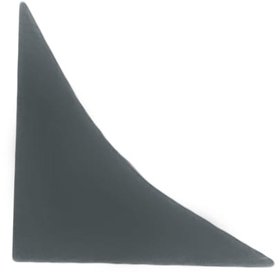 DQ-PP HOEKLIJST EINDSTUK - Zwart - 23 x 23 mm - PVC - Keukenlijst Werkblad Afwerkingslijst Lijst Keuken Keukenafwerkingslijst Wandafwerkingslijst Tafelbladlijsten