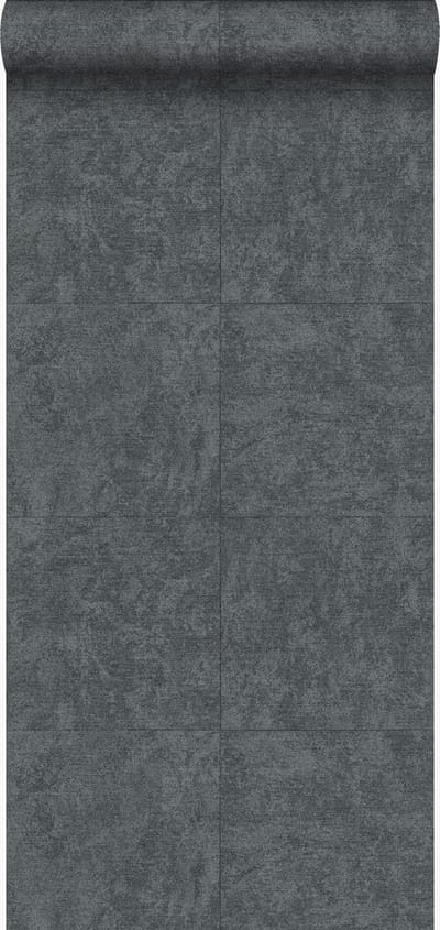 Origin Wallcoverings behang steen donkergrijs - 53 cm x 10.05 m - 347413