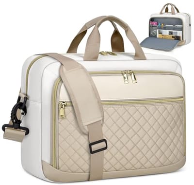 Waterdichte laptoptas voor 17,3 inch laptops, dames schoudertas, grote aktetas voor kantoor en school