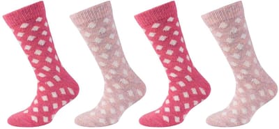 s.Oliver kindersokken, HYGGE MULTICOLOUR VISCOSE SOCKS, 4-pack, biologisch katoen, zachte teennaad, verstevigde hiel en punt, warm, comfortabel