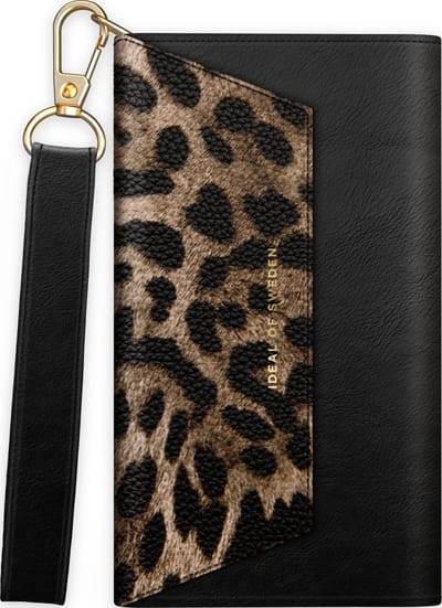 iDeal of Sweden Cassette Clutch iPhone 13 Mini Midnight Leopard