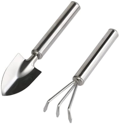 Miniatuur Tuingereedschapset 2-delig - Roestvrijstaal - Voor Bonsai, Vetplanten & Terrariums-Belle's product
