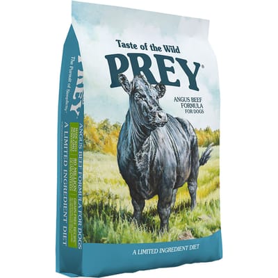 3,6kg Taste of the Wild Prey Angus-Rund Honden Droogvoer