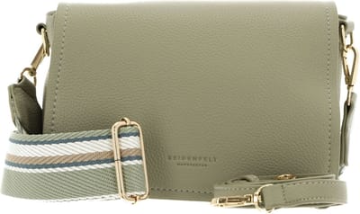 SEIDENFELT MANUFAKTUR Schoudertas Svedala Small Crossbag Cool Sage / Gold Lichtgroen
