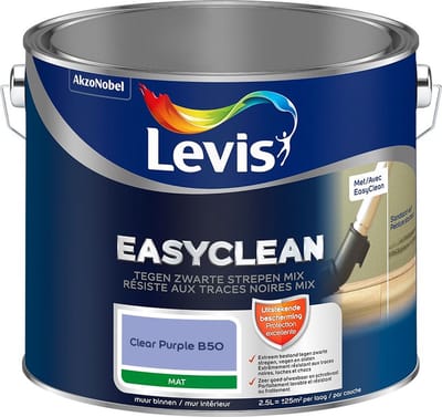 Levis - Easyclean Tegen Zwarte Strepen Mix - Clear Purple B50 - Mengverf - 2,5 L