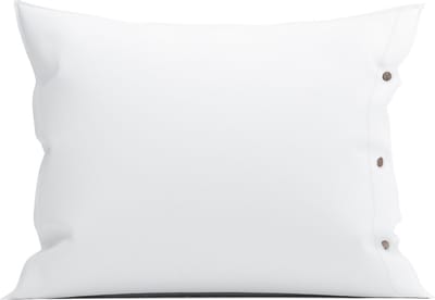 Yellow Kussensloop Percale - Kussenhoes van 60x70 cm - 1 stuk - 100% Katoen-Perkal - Wit