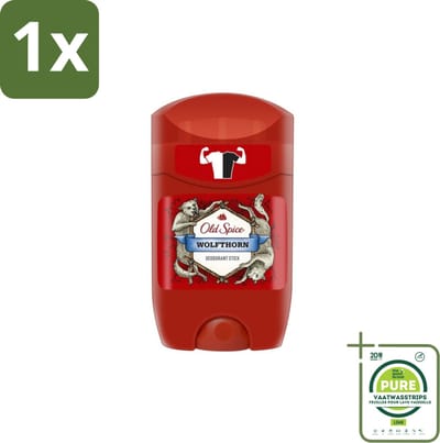 1 x Old Spice – Deodorantstick – Wolfthorn – 50 ml - Old Spice Wolfthorn - Deodorant Stok - Anti-geur - Frisheid - Geur