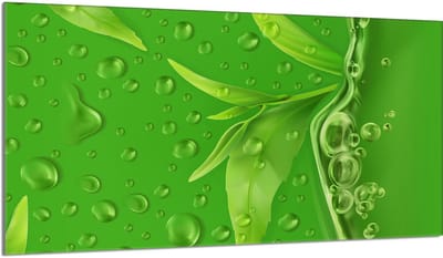 TMK ArtDeko - Snijplank - Beschermend Glas - 90x52 cm - Multicolor Bladeren