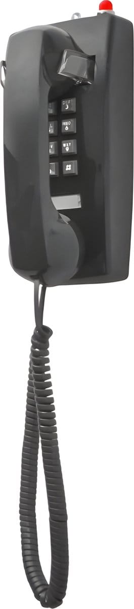 OPIS WallPhone Retro Wandtelefoon zwart - muurtelefoon - vintage