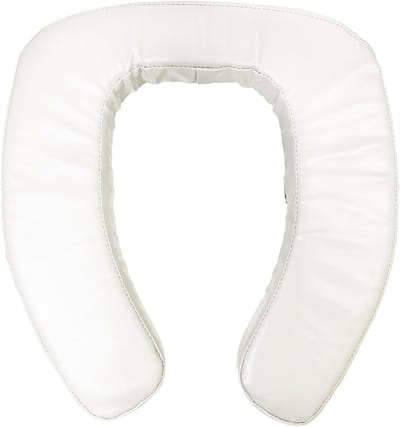 Verhoogde toiletbril - Toiletverhoger - Comfortabel zitten - Waterdichte PVC-coating - 40 x 38 cm - Grijs