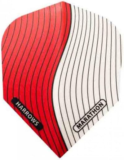 Dartpijlen met Donsjes Standaard Rood Wit