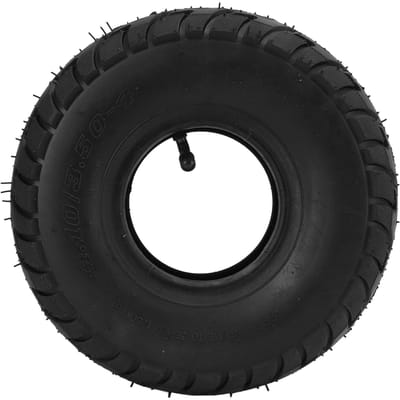 10 Inch 4.10 3.50‑4 Binnenband Band met Gebogen Ventiel 4.10 3.50‑4 Rubber Binnen Buiten Band Luchtband Vervanging black