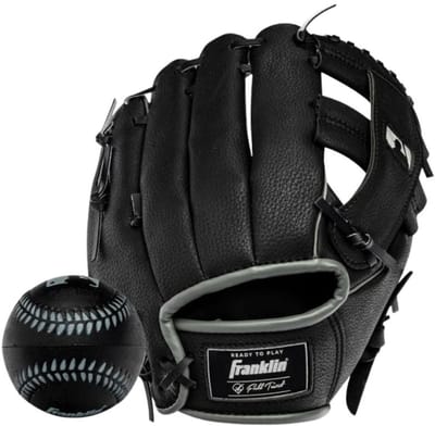 Franklin 22902 MLB Zwart/Zilver 9,5 Inch met Bal Links Vangen