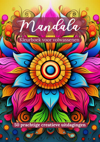Mandala kleurboek voor volwassenen - A5 formaat voor ontspanning & mindfulness