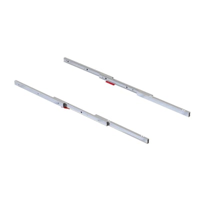Emuca Coktail Reverse H35 uitschuifbare bladtafelsledes, Aluminium, Inox geanodiseerd