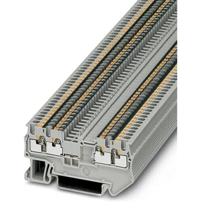 Phoenix Contact 3208359 Doorgangsserieklem 3.5 mm Snelaansluiting Grijs 50 stuk(s)